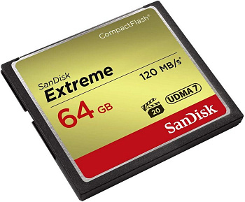 Карта памяти SanDisk Extreme CompactFlash Memory Card 64GB (SDCFXSB-064G-G46) R120/W85