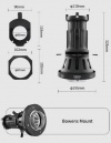 Оптическая насадка Габо Jinbei EF-ZF3 Zoom Focus LED Snoot 40° для осветителей постоянного света (позволяет формировать различные световые эффекты)