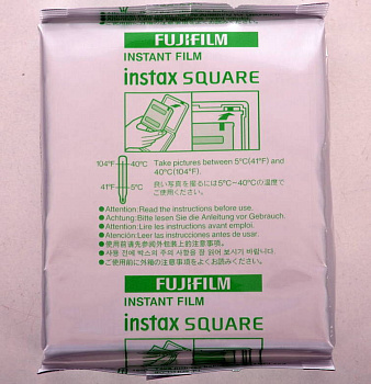 Пленка Fujifilm instax SQUARE для фотокамер SQ40,  SQ20, SQ10, SQ6, SQ1, SP3, SQUARE LINK Instant Film (10 штук)