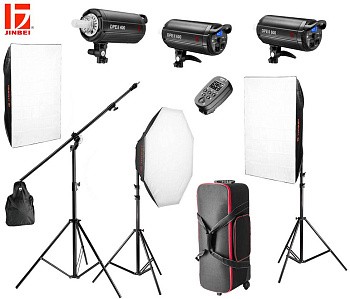 Комплект JINBEI DPE II-600 Kit3 (400 + 600 + 600 + стойка M-2)