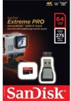 Карта памяти SDXC SanDisk Extreme Pro microSDXC™ 64GB UHS-II C10, U3, 4K + Адаптер USB3.0 Reader (SDSQXPJ-064G-GN6M3) R275/W100