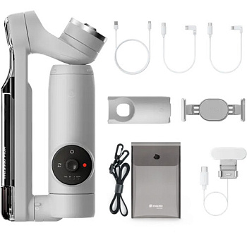 Электронный стабилизатор для смартфонов Insta360 Flow Creator Kit с функциями искусственного интеллекта (Серый)