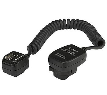 Синхрокабель для вспышки с поддержкой TTL Canon OC-E3 Off-Camera Shoe Cord (1 метр)