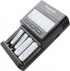 Интеллектуальное зарядное устройство для AA, AAA Panasonic Eneloop Pro Charger (BQ-CC65E) с USB выходом (кроме функции заряда имеет функции разряда, тестирования и восстановления аккумуляторов)