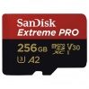 Карта памяти SDXC SanDisk Extreme Pro microSDXC™ 256GB UHS-I C10, U3, A2, V30, 4K + SD Adapter (SDSQXCZ-256G-GN6MA)  R170/W90
