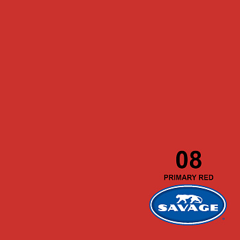 Фон бумажный Savage Primary Red (красный) 2,72x11 м