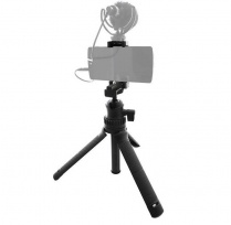 Многофункциональный выдвижной мини штатив для селфи CKMOVA GT1 (его можно использовать для крепления смартфонов/iPhone, зеркальных/беззеркальных фотоаппаратов и видеокамер) имеет крепление горячий башмак
