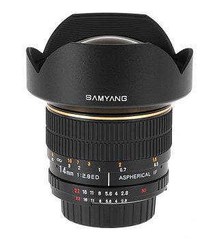 Неавтофокусный объектив Samyang 14mm f/2.8 ED AS IF UMC Aspherical Canon EF