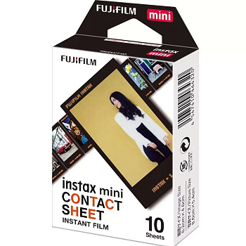 Пленка Fujifilm instax mini Contact (10 штук в упаковке) подходит для фотокамер и принтеров instax mini