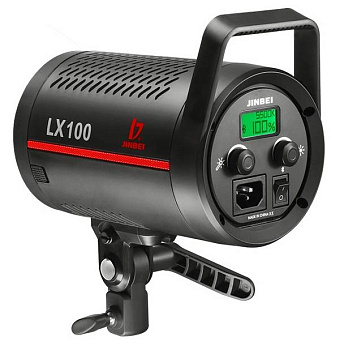 Источник постоянного света Jinbei LX-100 LED Video Light (5500К, 40000 Lux: (1м) с рефлектором, RA>95, TLCI>98) Рефлектора нет в комплекте