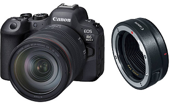 Цифровой фотоаппарат Canon EOS R6 Mark II Kit (RF 24-105mm f/4L IS USM + Mount Adapter EF-EOS R) гарантия 2 года