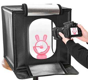 Cветодиодный бокс для бестеневой предметной съемки Jinbei LED 660 Shot Box (мини фото-будка 60x60x60cm) для смартфонов и фото/видеокамер