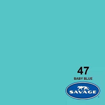 Фон бумажный Savage Baby Blue (нежно голубой) 2,72x11 м