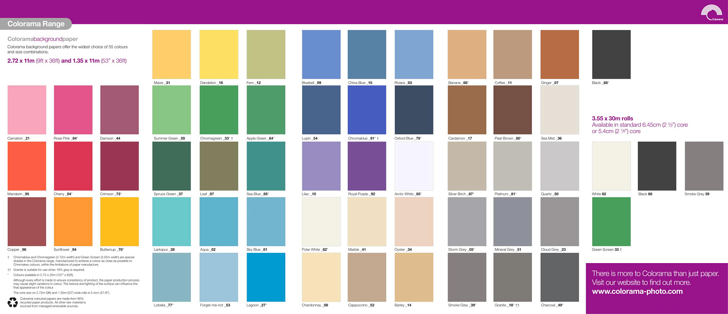 Фон бумажный Colorama Damson (фиолетовый) 2,72x11м