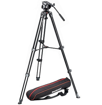 Видеоштатив Manfrotto MVK500AM (штатив со сдвоенными ногами MVT502AM + видеоголова MVH500A + сумка для переноски)