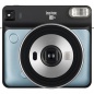 Моментальный фотоаппарат Fujifilm Instax SQUARE SQ6 Aqua Blue + кожаный ремешок для камеры + две литиевые батареи (CR2)