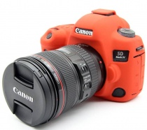Чехол резиновый для Canon EOS 5D Mark IV (красный)
