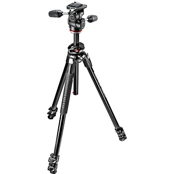 Двойной 3-секционный штатив Manfrotto 290 с 3-позиционной головой 804 (MK290DUA3-3W)