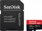 Карта памяти SDXC SanDisk Extreme Pro microSDXC™ 128GB UHS-I C10, U3, A2, V30, 4K + SD Adapter (SDSQXCD-128G-GN6MA) R200/W90