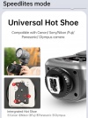 Вспышка универсальная JINBEI H1 TTL HSS Speedlite Multibrand Hotshoe (для камер Canon, Nikon, Fujifilm, Olympus, Panasonic), а также Sony с отдельно приобретаемым адаптером