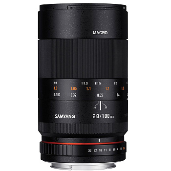 Неавтофокусный объектив Samyang 100mm f/2.8 ED UMC Macro AE Nikon F (с подтверждением фокусировки)