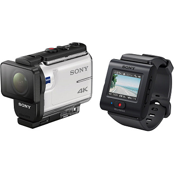 Экшн-камера Sony FDR - X3000R (FDRX3000R/W) + ПДУ Live-View (RM-LVR3) + Аквабокс (MPK-UWH1)