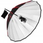 Глубокий зонт/софтбокс 180 см с системой увеличения фокусировки Jinbei TD-180 Deep Focus Umbrella Silver