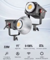 Профессиональный источник постоянного света Jinbei/Joylight JL-220 (5500К, при 5500K: 85000 Lux (1м) с рефлектором, Ra> 97, SSI> 91) Рефлектор в комплекте