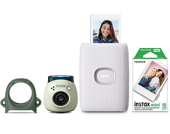Комплект цифровой камеры FUJIFILM INSTAX PAL GREEN + Принтер моментальной печати для смартфона FUJIFILM MINI LINK 2 + Пленка INSTAX MINI 10шт.