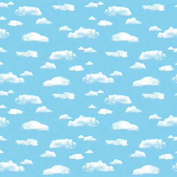 Фон бумажный объемный Ella Bella COROBUFF CLOUDS (12850) белые облака 120x190 см