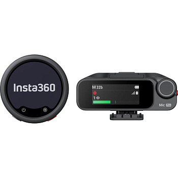 Беспроводной микрофон петличка Insta360 Mic Pro (1 приемник RX + 1 передатчик TX)