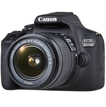 Цифровой фотоаппарат Canon EOS 2000D kit (EF-S 18-55mm f/3.5-5.6 IS II)