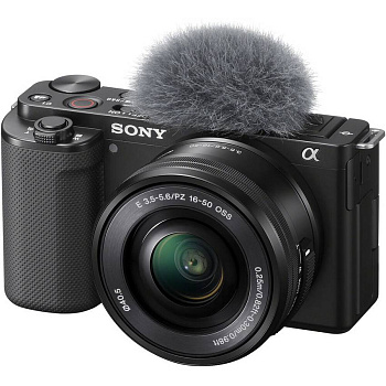 Камера Sony ZV-E10 kit 16-50mm f/3.5-5.6 OSS для ведения видеоблога (ZV-E10L/B) Black (Multi-language, Russian) Гарантия 2 года