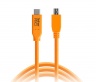 Кабель Tether Tools TetherPro с USB-C на USB 2.0 Micro-B, 15' (4,6м), (CUC2515-ORG) Orange