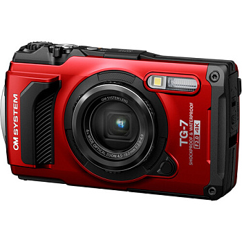 Компактный/подводный фотоаппарат OM SYSTEM / Olympus Tough TG-7 (Red)