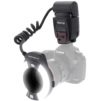 Кольцевая макровспышка Meike MK-14EXT TTL для Canon