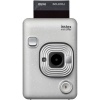 Подарочный набор Fujifilm Instax mini LiPlay Stone White Bundle Hard (моментальный фотоаппарат + чехол + шнурок) - печатает фотокарточку со звуком, звук сохраняется на QR-коде и воспроизводится с помощью любого смартфона