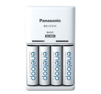 Зарядное устройство для AA, AAA Panasonic Basic Charger (K-KJ51MCD40E) + 4*AA 2000 mAh