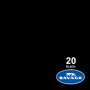 Фон бумажный Savage Black (чёрный) 2,72x11 м