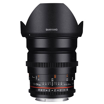Неавтофокусный объектив Samyang VDSLR II 24mm T1.5 ED AS UMC Canon EF