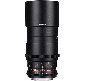 Неавтофокусный объектив Samyang VDSLR 100mm T3.1 ED UMC Macro Canon EF