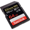 Карта памяти SDXC SanDisk Extreme Pro 64GB UHS-I Card C10, U3, V30 (SDSDXXY-064G-GN4IN)  R170/W90