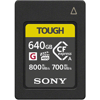 Карта памяти Sony CFexpress Type А TOUGH CEA-G 640GB (Sony CEA-G640T) R800MB/S, W700MB/S