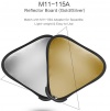 Отражатель Jinbei M11-115A Reflector Board (Gold/Silver) 