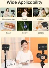 Компактная светодиодная панель для фото/видеосъемки Jinbei P12Bi с регулируемой цветовой температурой от 2700°K до 7500°K (мощность 12 Вт, при 5500K: 950 Lux (0,5м); CRA>95, световые эффекты: 9шт)