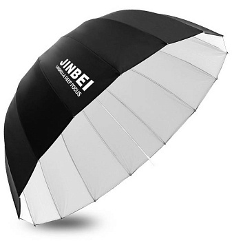 Глубокий зонт JINBEI Deep Focus Umbrella Ф105см черно-белый
