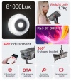 Профессиональный источник постоянного света Jinbei/Joylight JL-160 (5500К, при 5500K: 81000 Lux (1м) с рефлектором, Ra> 97, SSI> 91) Рефлектор в комплекте