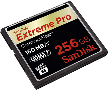 Карта памяти SanDisk Extreme Pro CompactFlash Memory Card 256GB (SDCFXPS-256G-X46) R160/W140