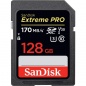 Карта памяти SDXC SanDisk Extreme Pro 128GB UHS-I Card C10, U3, V30 (SDSDXXY-128G-GN4IN)  R170/W90