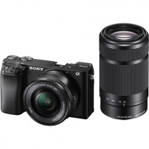 Цифровой фотоаппарат Sony Alpha a6100 kit2 (16-50mm f/3.5-5.6 + 55-210mm f/4.5-6.3) ILCE-6100YB Black